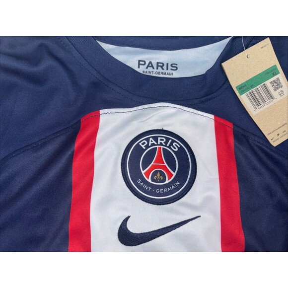 NWT Nike DriFit Paris Saint Germain PSG 22/23 Home Soccer Jersey Mens XL Mbappé - Picture 4 of 10